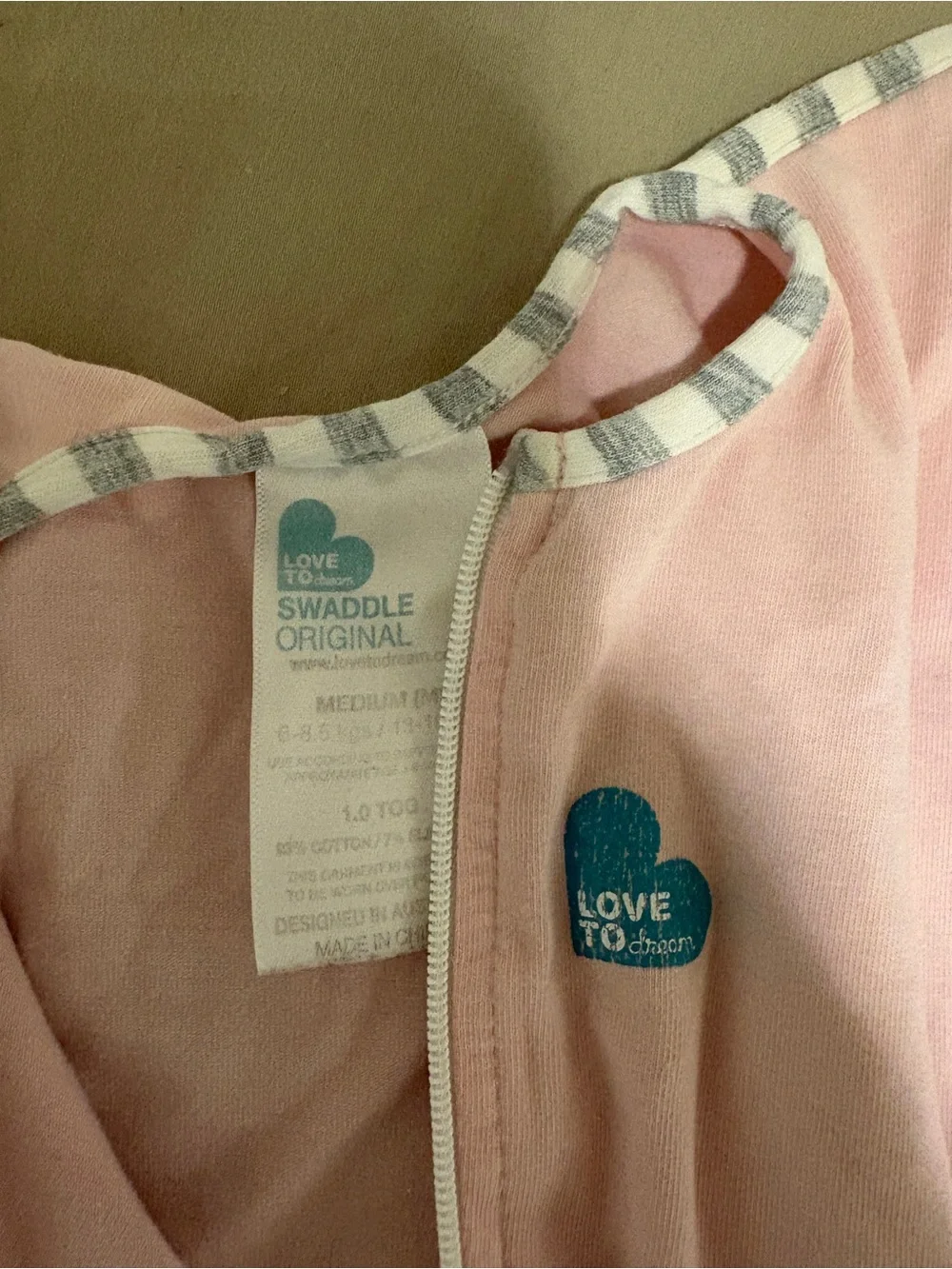 2 size M Love to Dream arms up swaddles